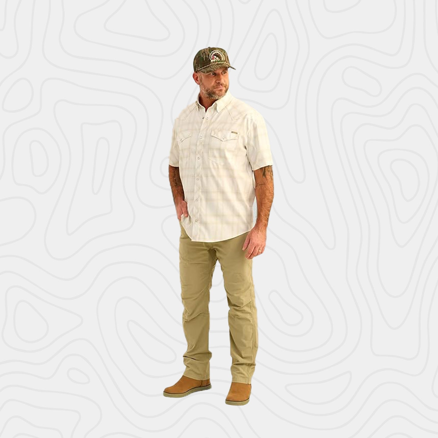 Nomad Hollis Plaid Button Down Hunting Lifestyle Shirt