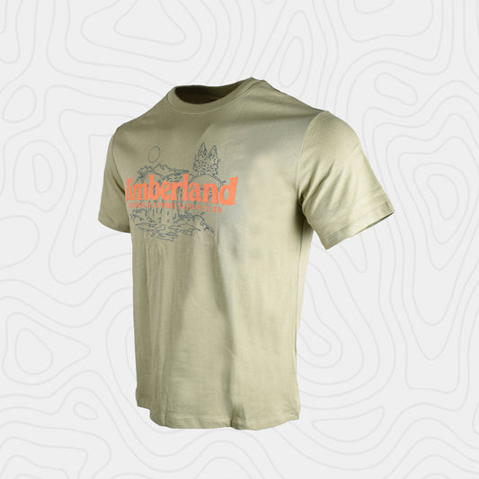 Timberland Hombre Nature Logo Verde Tee