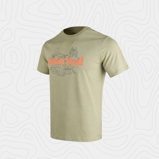 Timberland Hombre Nature Logo Verde Tee