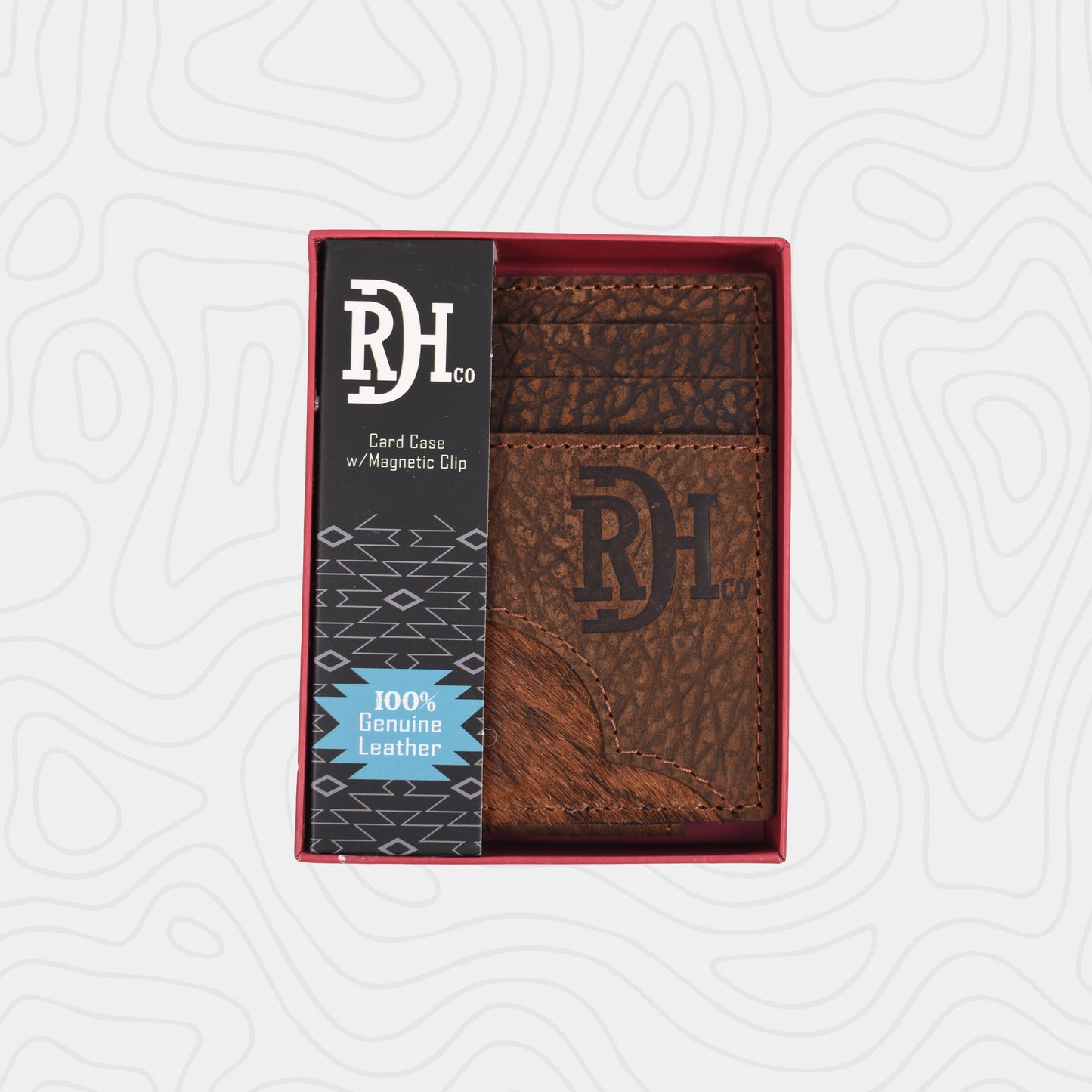 Red Dirt Hat Men's Hair on Hide Card Case II