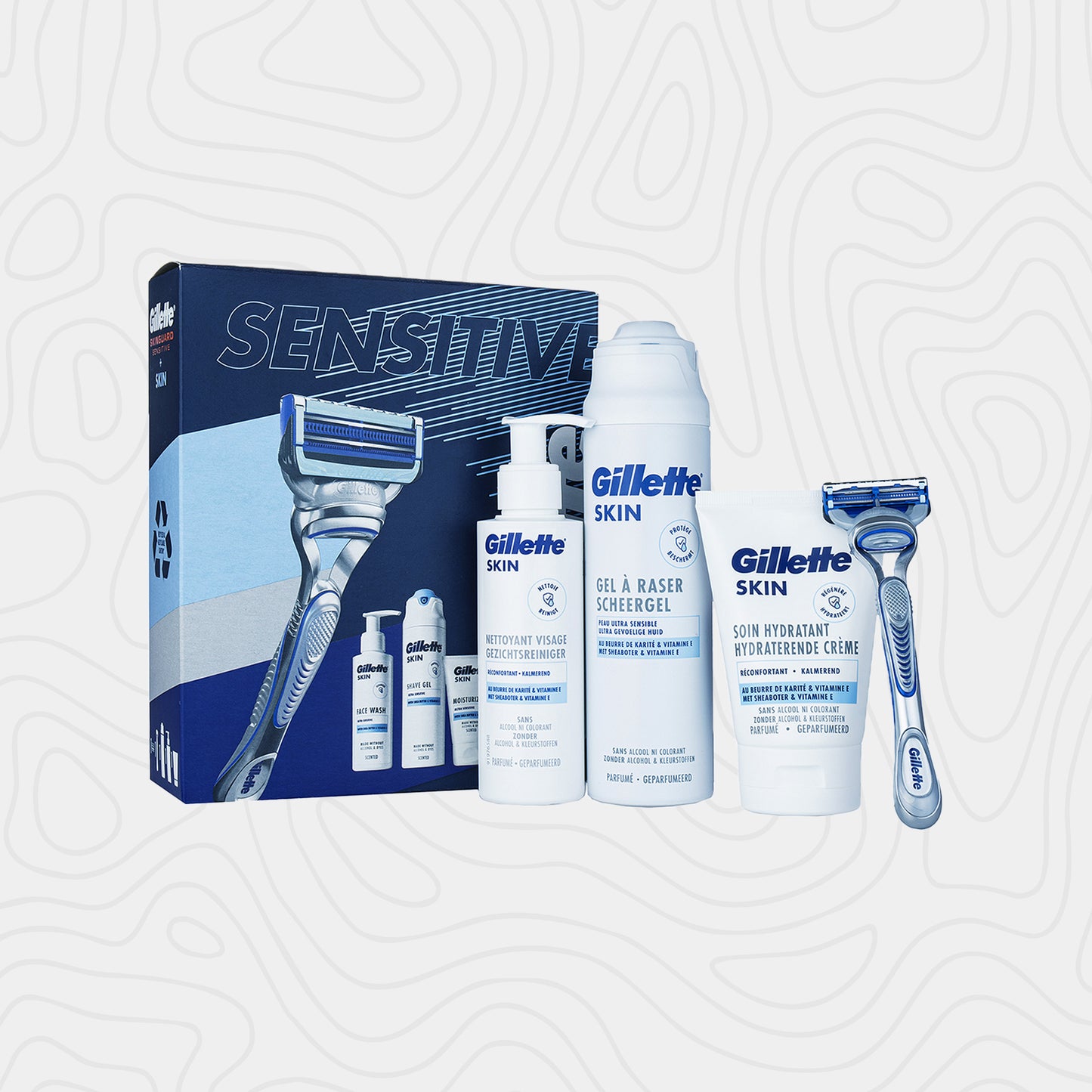 Gillette Skinguard Sensitive 4 Piece Gift Set