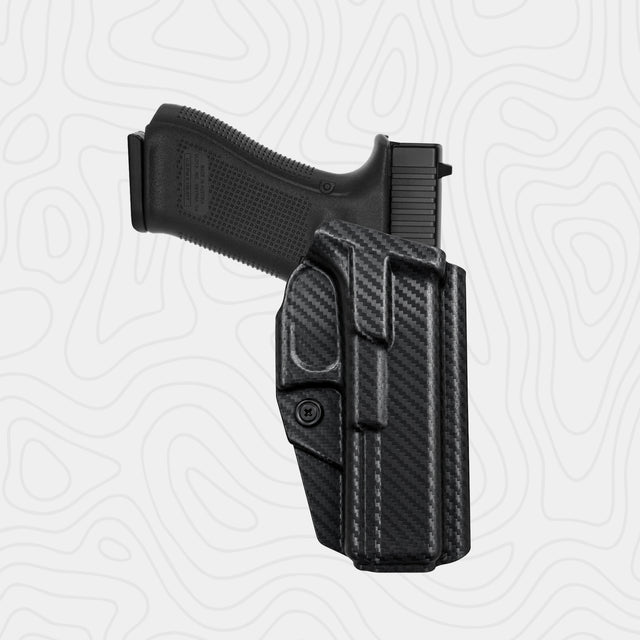 BlueTac OWB Carbon Fiber Quick Draw & Belt Clip Glock Holster