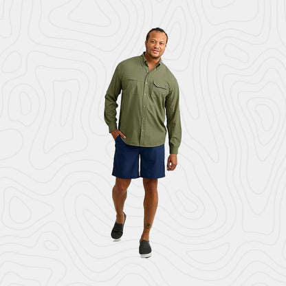 Huk Tide Point Solid Shirt