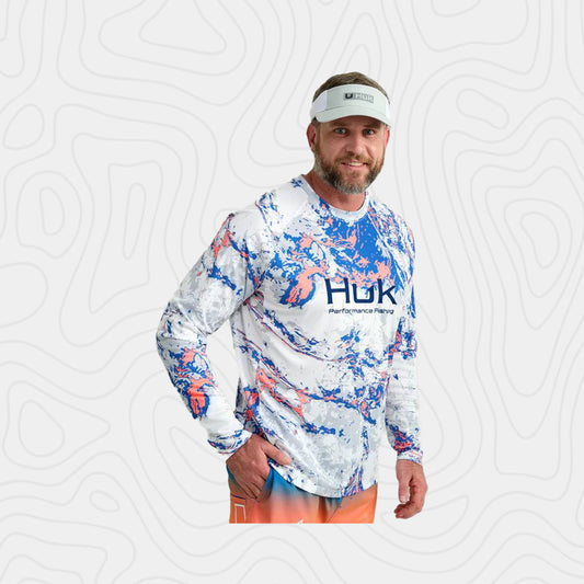 Huk Pursuit Pattern Crew Performance Shirt