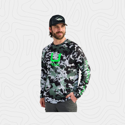 Huk Kc Scott Patterned Pursuit Hoodie