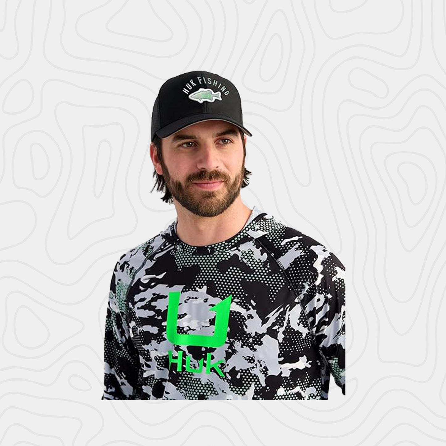 Huk Kc Scott Patterned Pursuit Hoodie