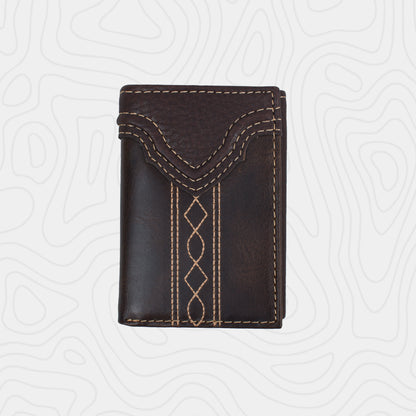 Justin Yoke Stitched Trifold Wallet