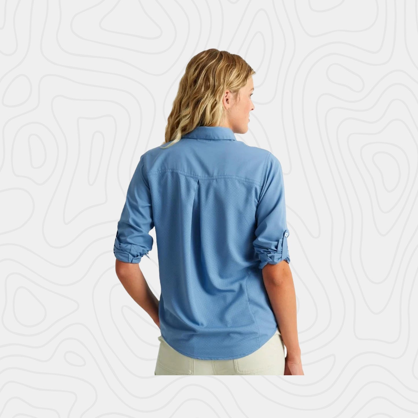 Huk Tidal Dot Button Down Collar Shirt