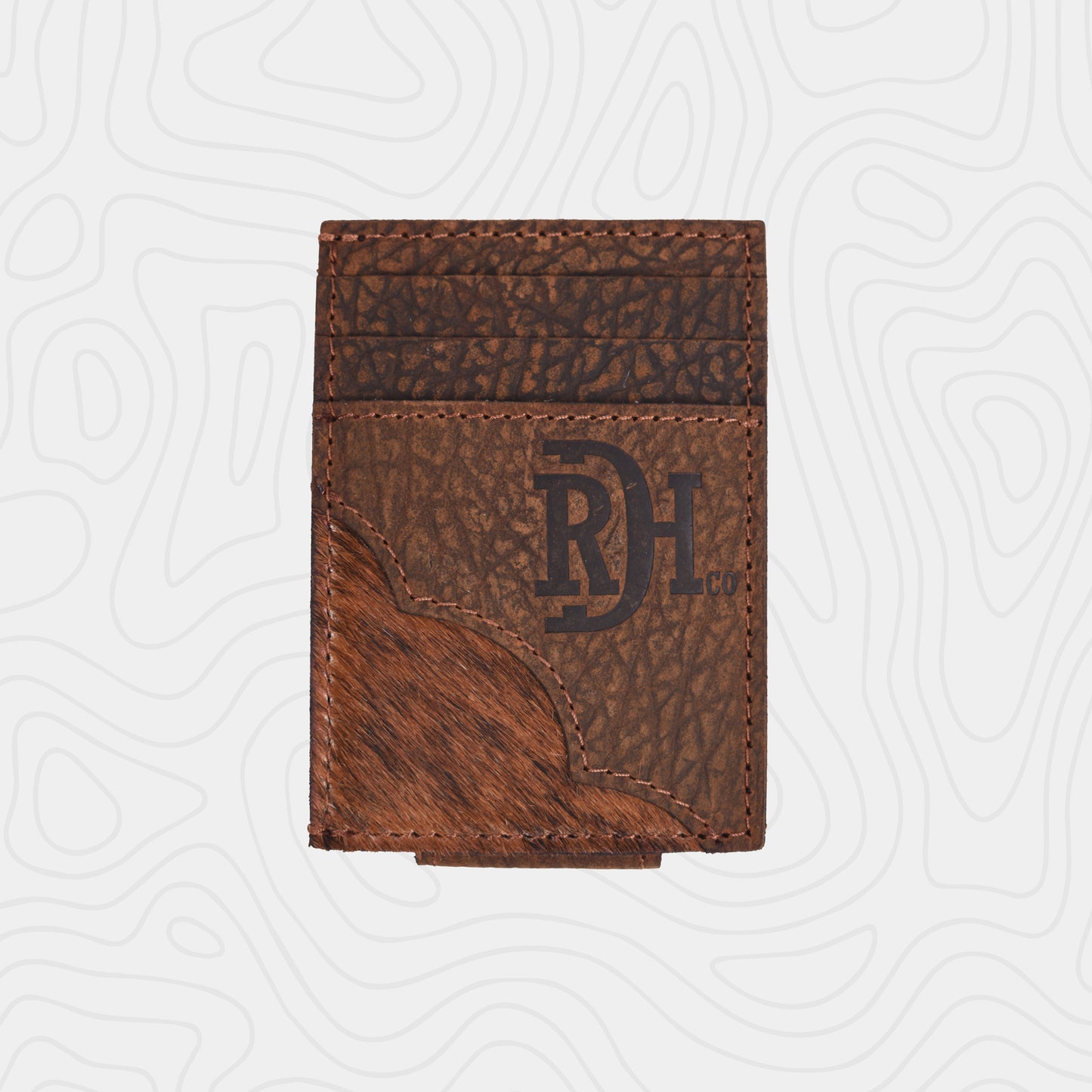 Red Dirt Hat Men's Hair on Hide Card Case II