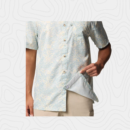 Columbia Yellow Super Slack Tide Camp Shirt