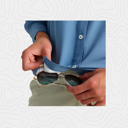 Huk Tidal Dot Button Down Collar Shirt