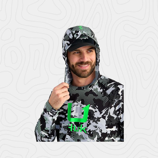 Huk Kc Scott Patterned Pursuit Hoodie