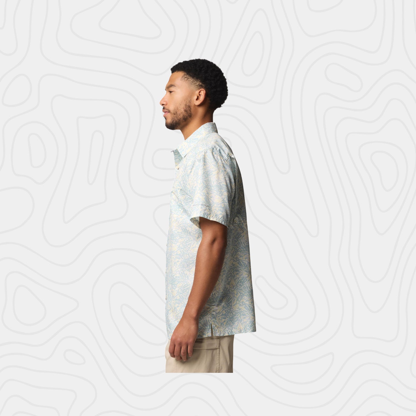 Columbia Yellow Super Slack Tide Camp Shirt