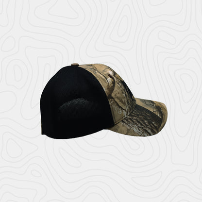 Caterpillar Camouflage Realtree Hardwoods Mesh Hunting Cap