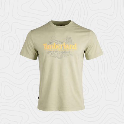 Timberland Hombre Nature Logo Verde Tee