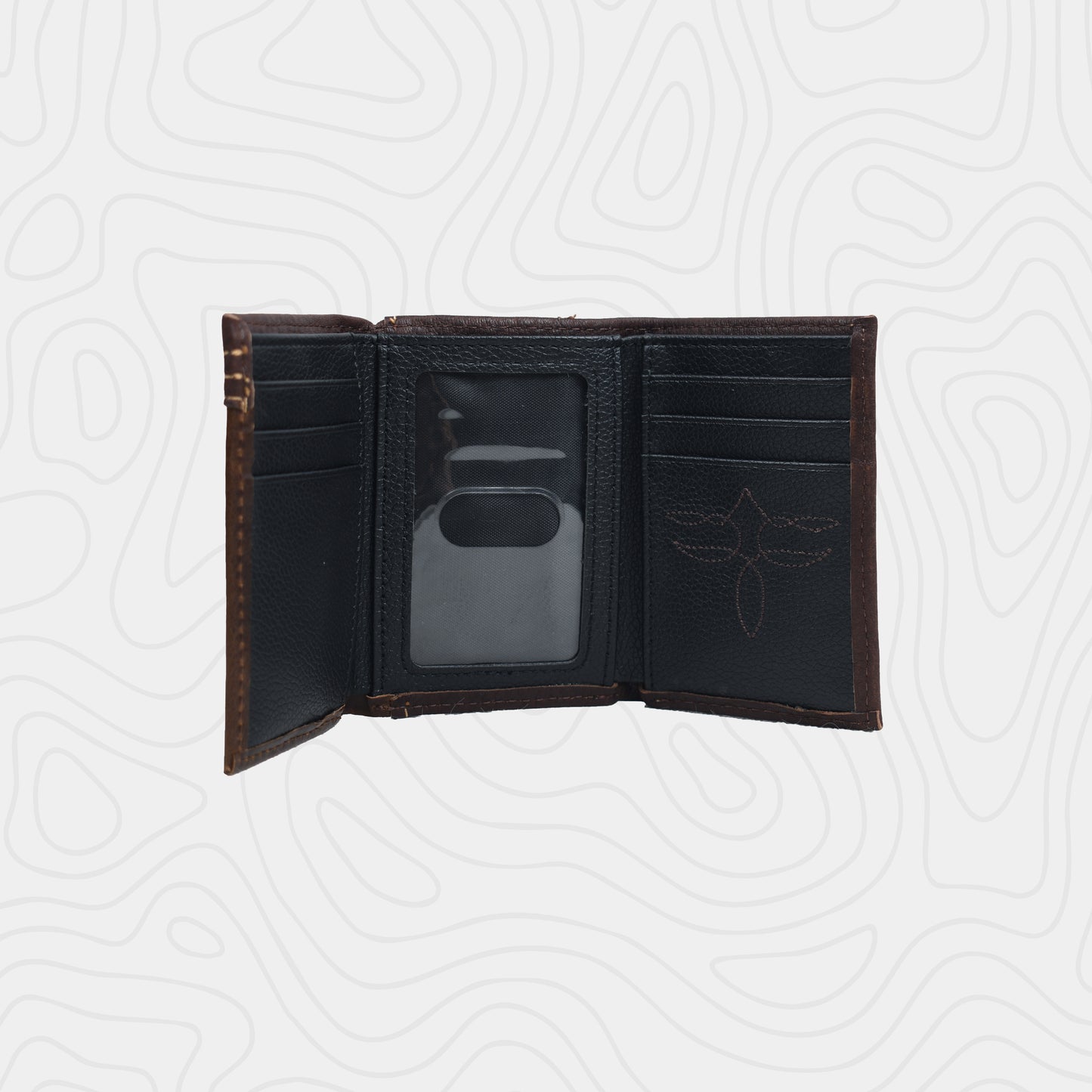 Justin Yoke Stitched Trifold Wallet