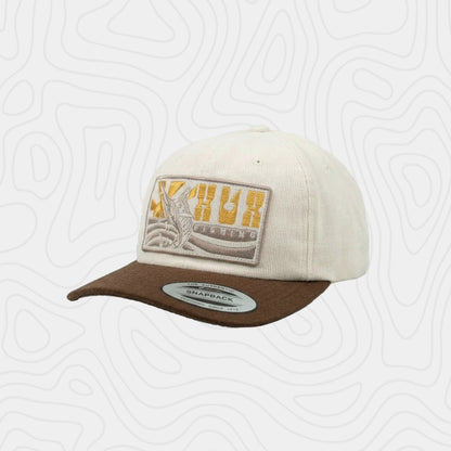Huk Fine Cord Unstructured Patch Trucker Hat