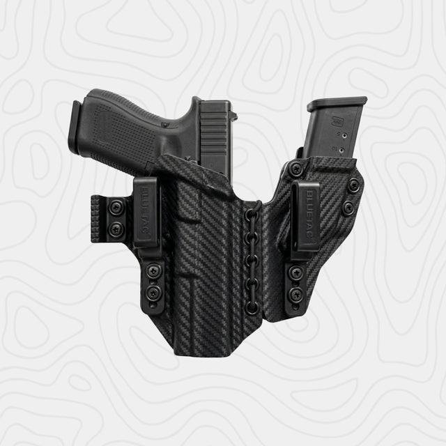 BlueTac Glock Carbon Fiber IWB With Mag Pouch