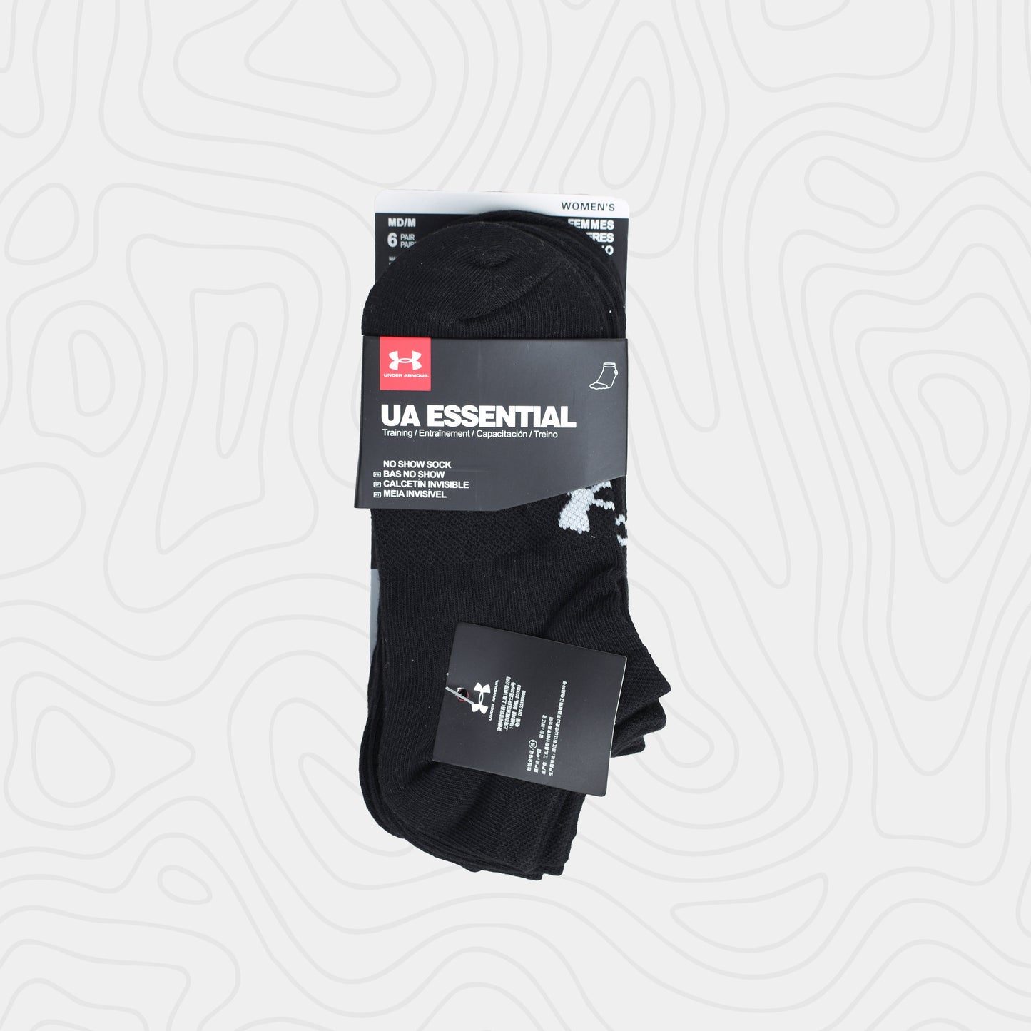 UA® Essential No Show Socks