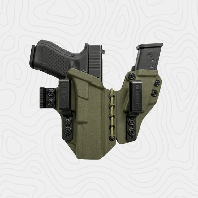 BlueTac Kydex Glock IWB With Mag Pouch Holster