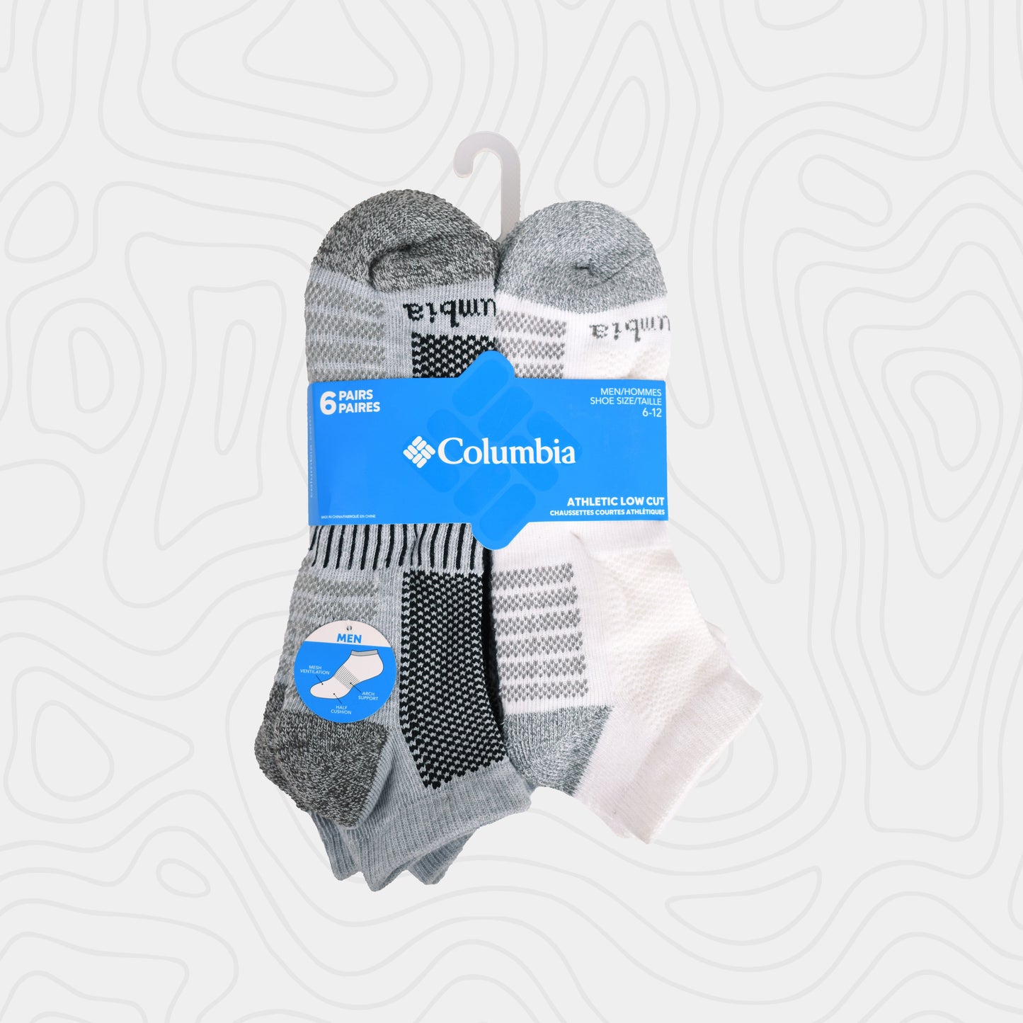 Columbia No-Show Athletic Socks