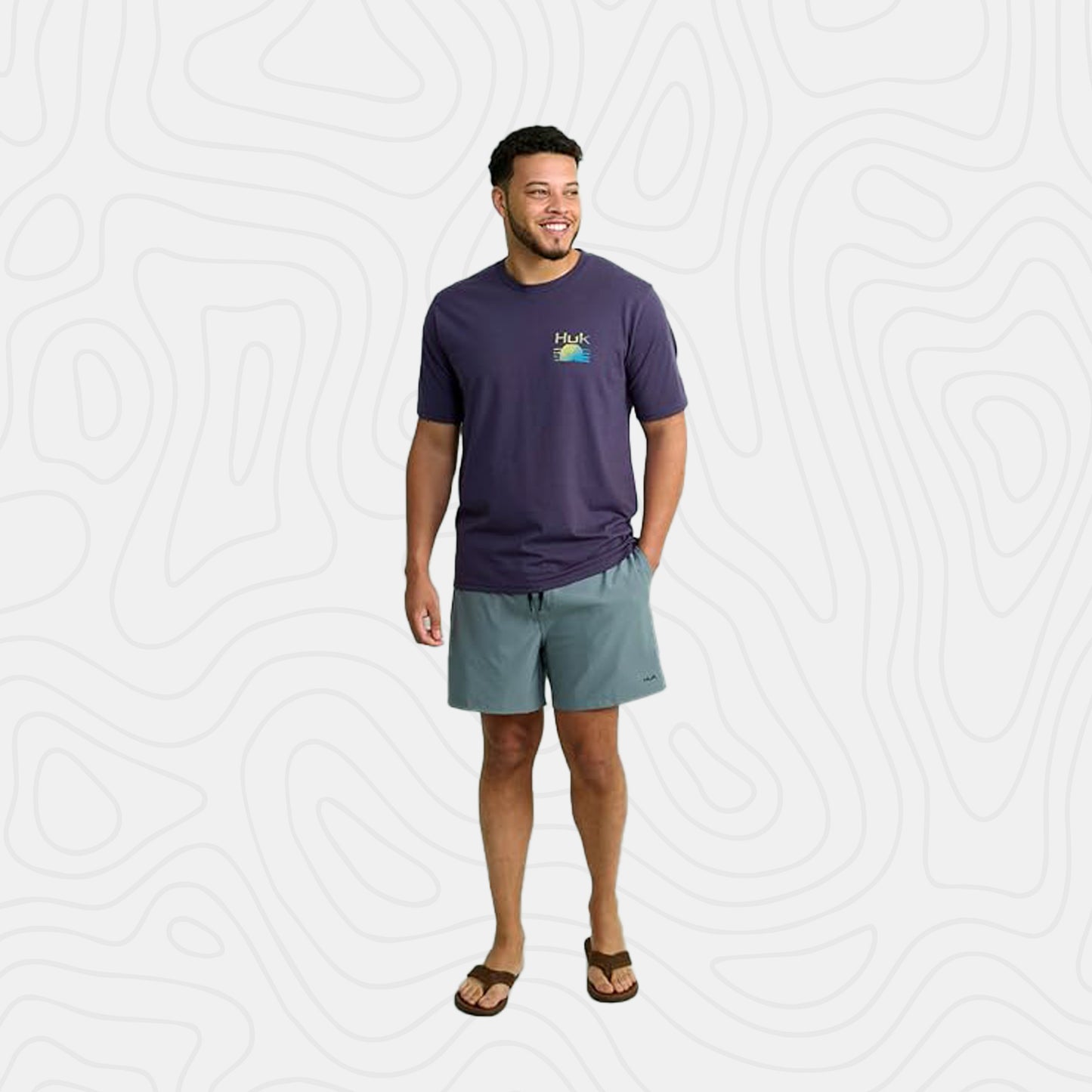 Huk Sunrise Stripe Tee