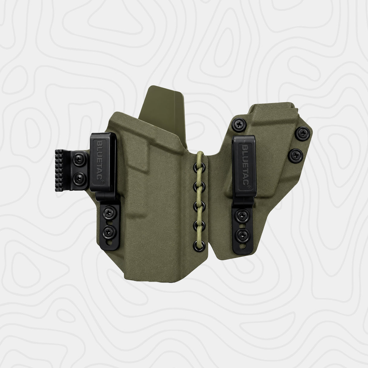 BlueTac Kydex Glock IWB With Mag Pouch Holster