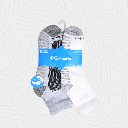 Columbia Mesh Athletic Quarter Socks