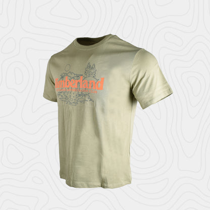 Timberland Hombre Nature Logo Verde Tee
