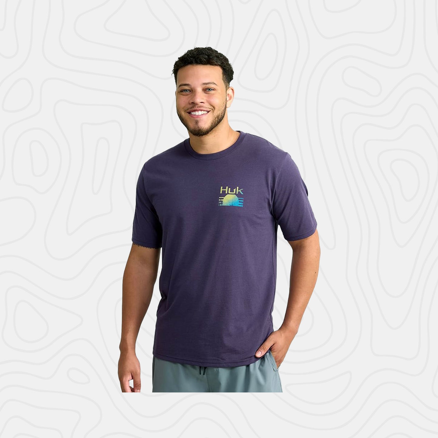 Huk Sunrise Stripe Tee