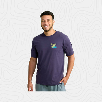 Huk Sunrise Stripe Tee