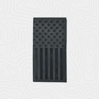 Justin Men's Genuine Leather Graphite Flag Jr. Rodeo Wallet