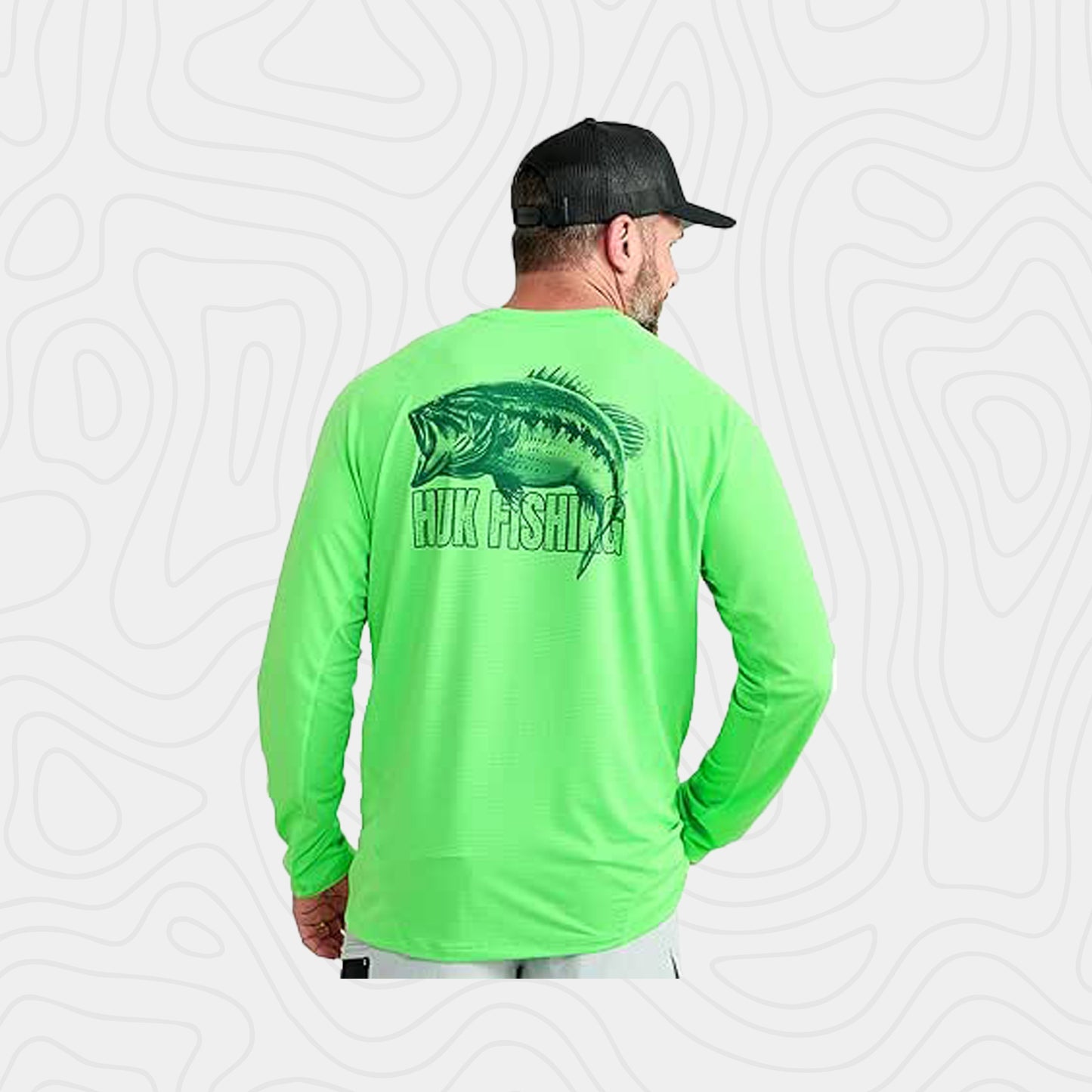 Huk Kc Scott Patterned Icon Crew Tee