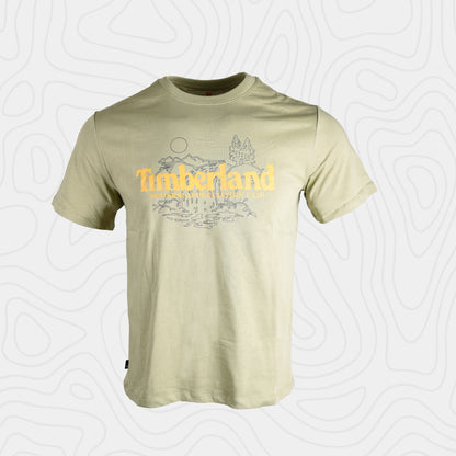 Timberland Hombre Nature Logo Verde Tee