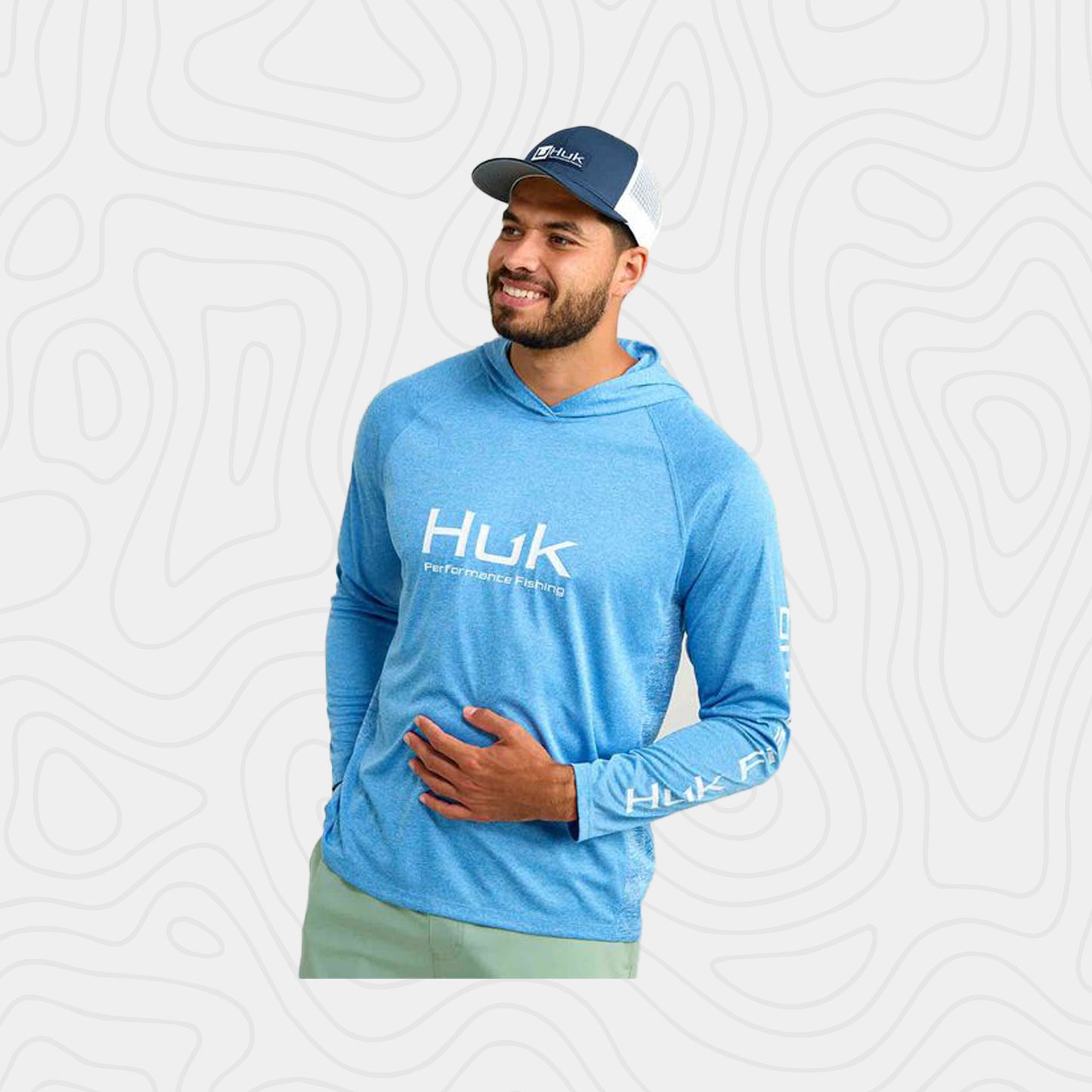 Huk Pursuit Vented Hooded Shirt