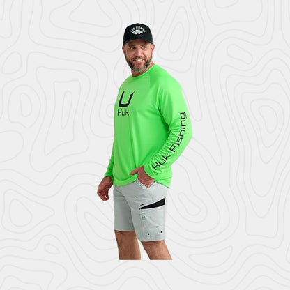 Huk Kc Scott Patterned Icon Crew Tee