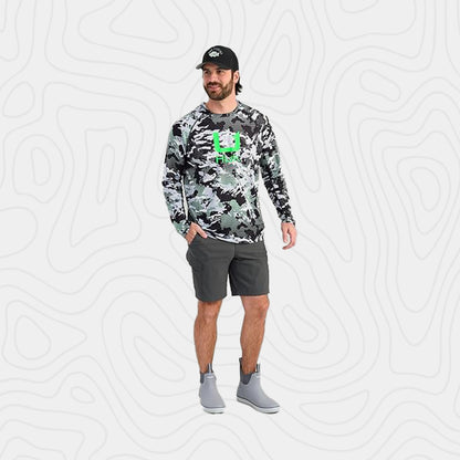 Huk Kc Scott Patterned Pursuit Hoodie