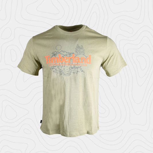 Timberland Hombre Nature Logo Verde Tee