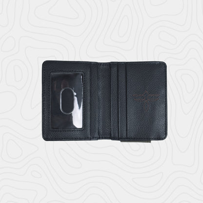 Justin Genuine Leather Bifold Card Wallet Graphite Flag