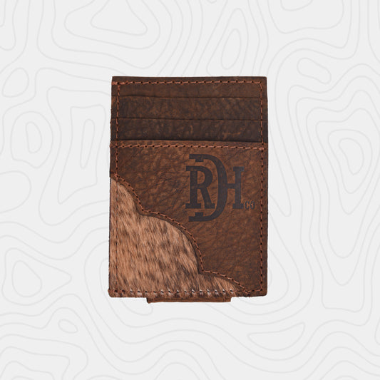 Red Dirt Hat Men's Hair on Hide Card Case