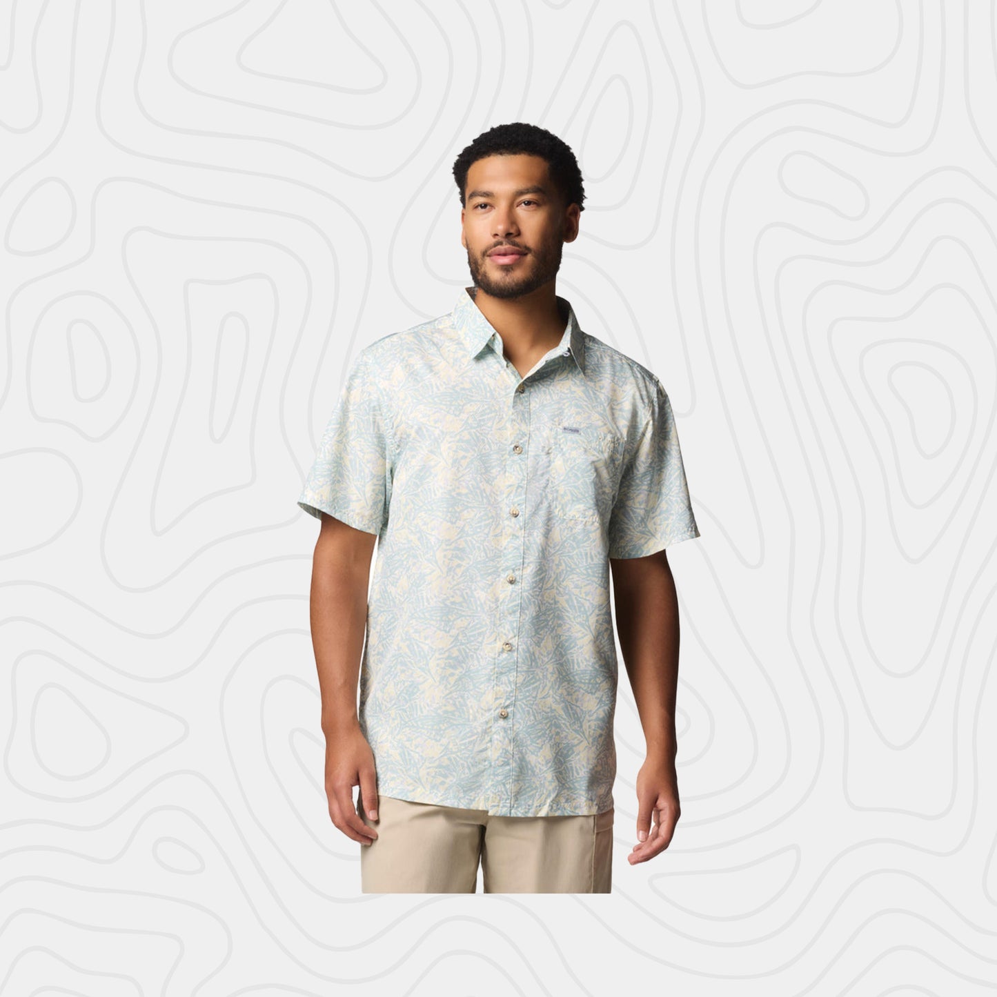Columbia Yellow Super Slack Tide Camp Shirt