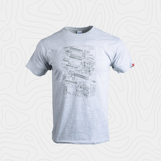 Emersongear AR-15 Type Rifle Exploded Tee