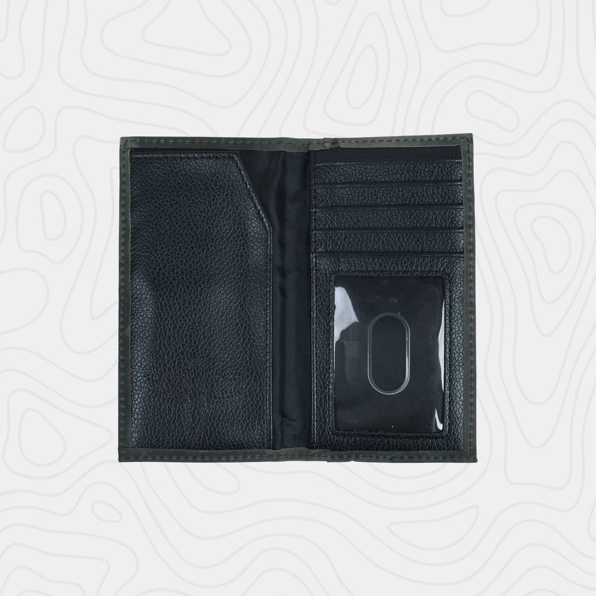 Justin Men's Genuine Leather Graphite Flag Jr. Rodeo Wallet