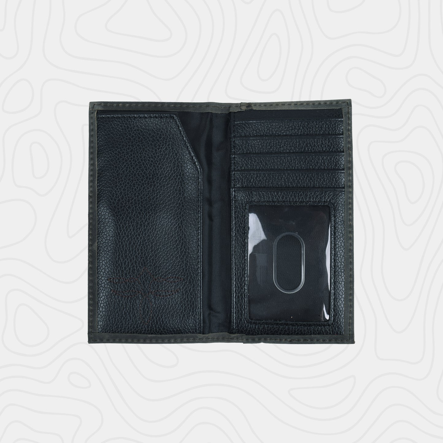 Justin Men's Genuine Leather Graphite Flag Jr. Rodeo Wallet
