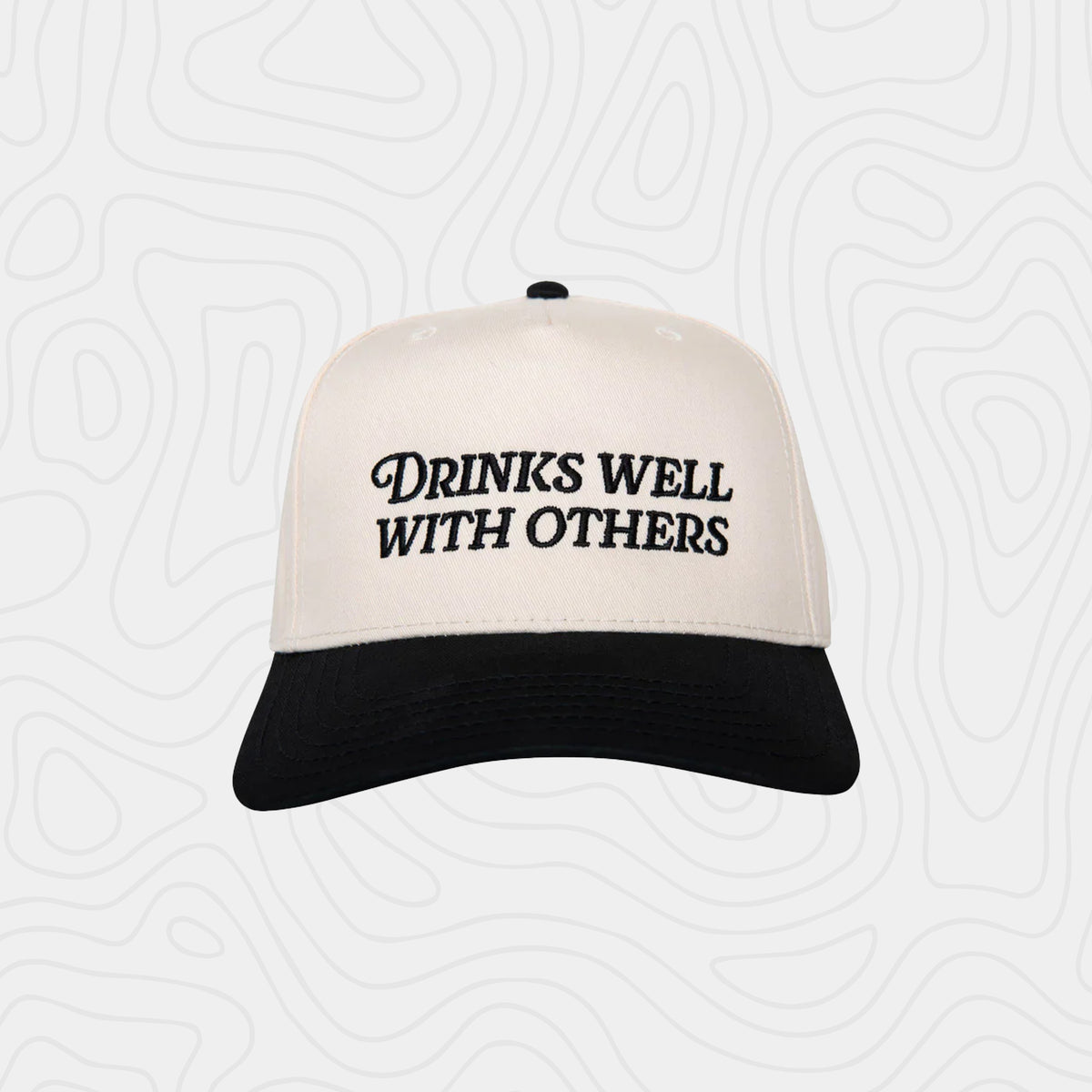 Katydid Drinks Well With Others Two Toned Vintage Cap
