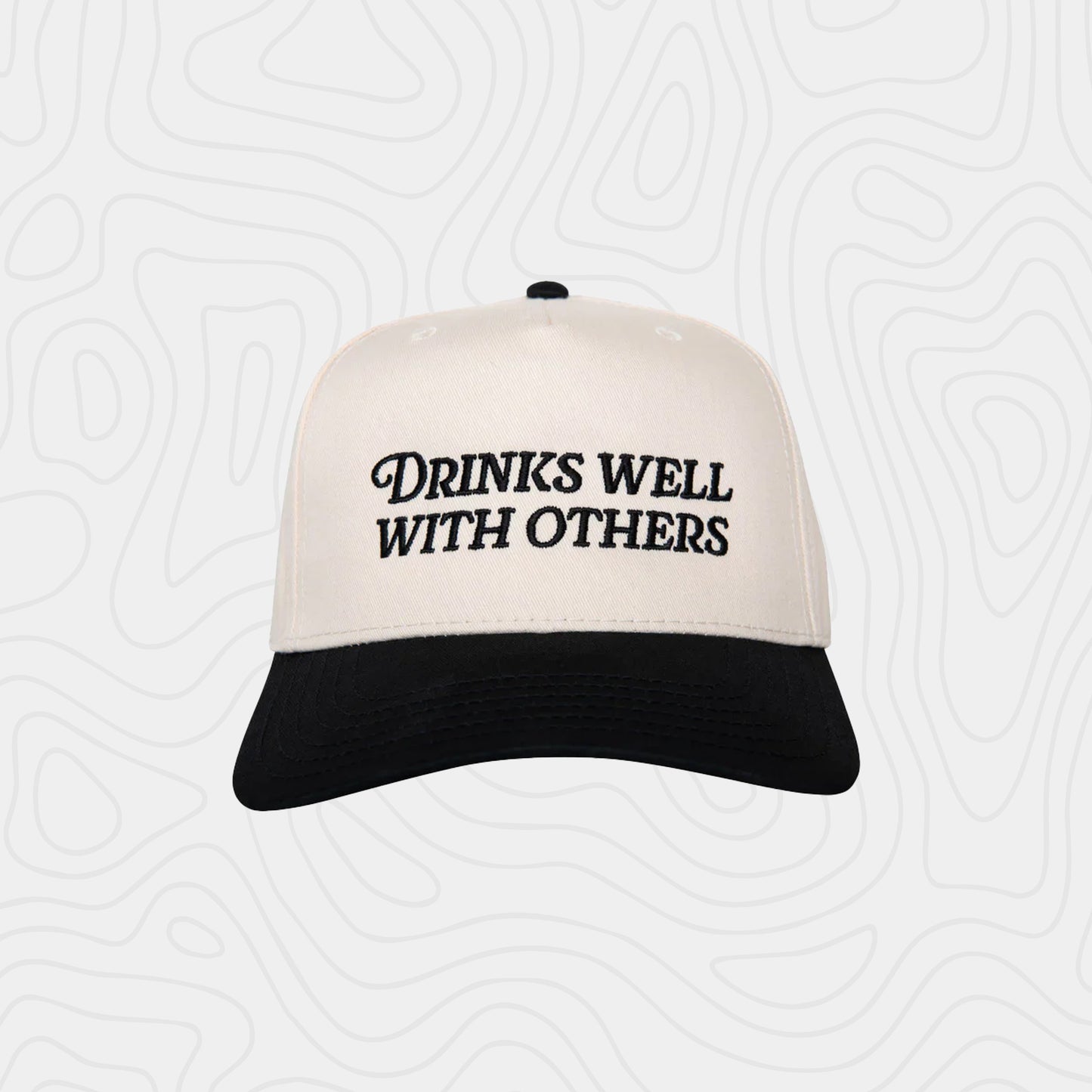 Katydid Drinks Well With Others Two Toned Vintage Cap