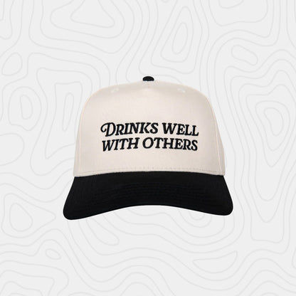 Katydid Drinks Well With Others Two Toned Vintage Cap