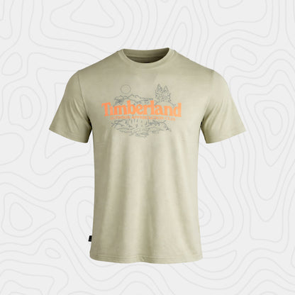Timberland Hombre Nature Logo Verde Tee