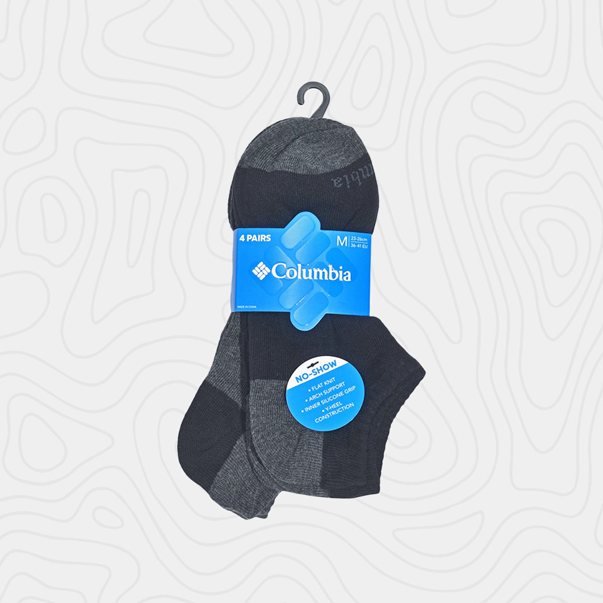 Columbia Flat Knit No Show Socks