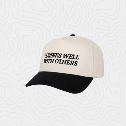 Katydid Drinks Well With Others Two Toned Vintage Cap